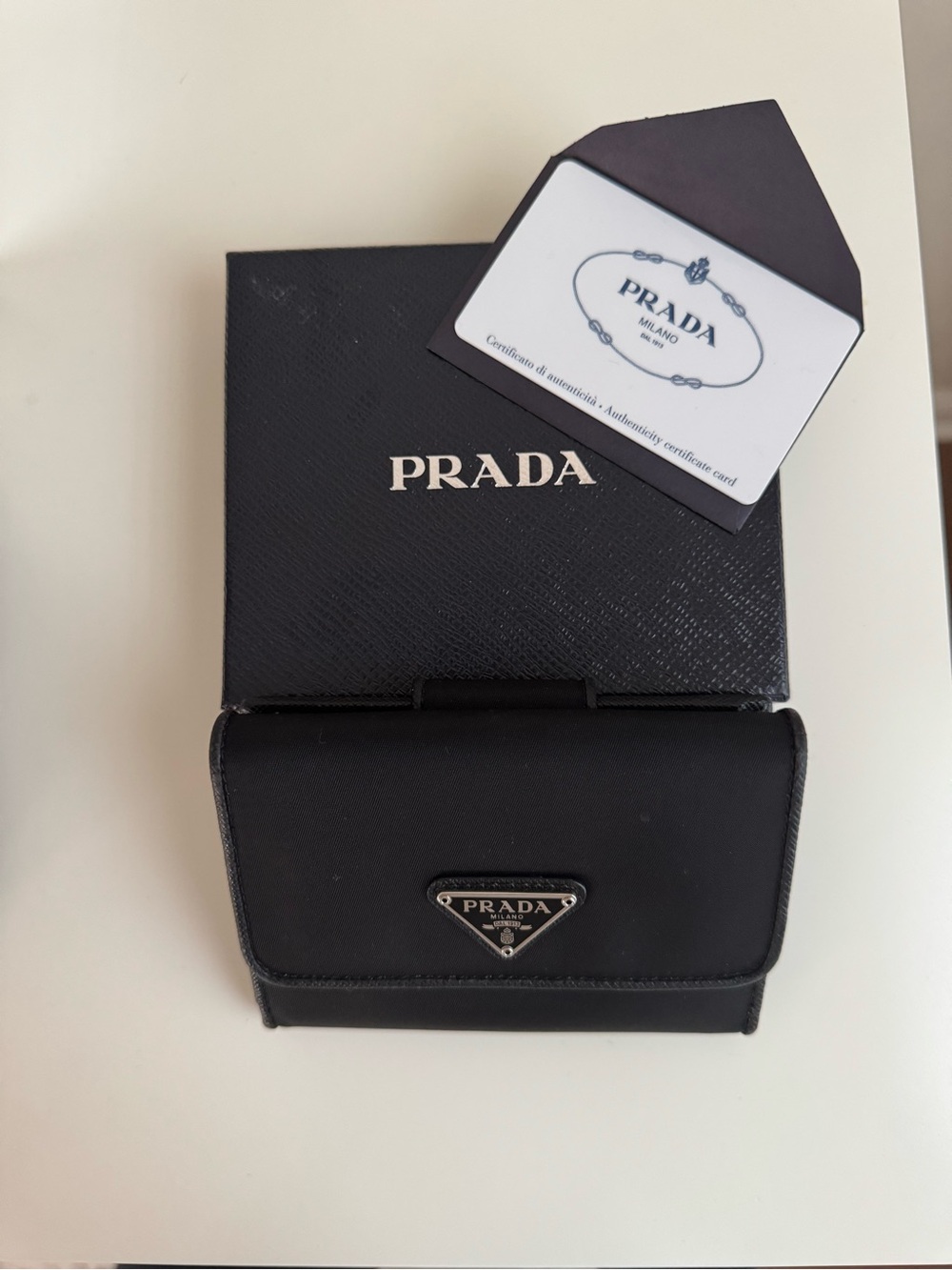 Authentic Prada Tessuto Nylon and Leather  Wallet - Picture 2 of 7